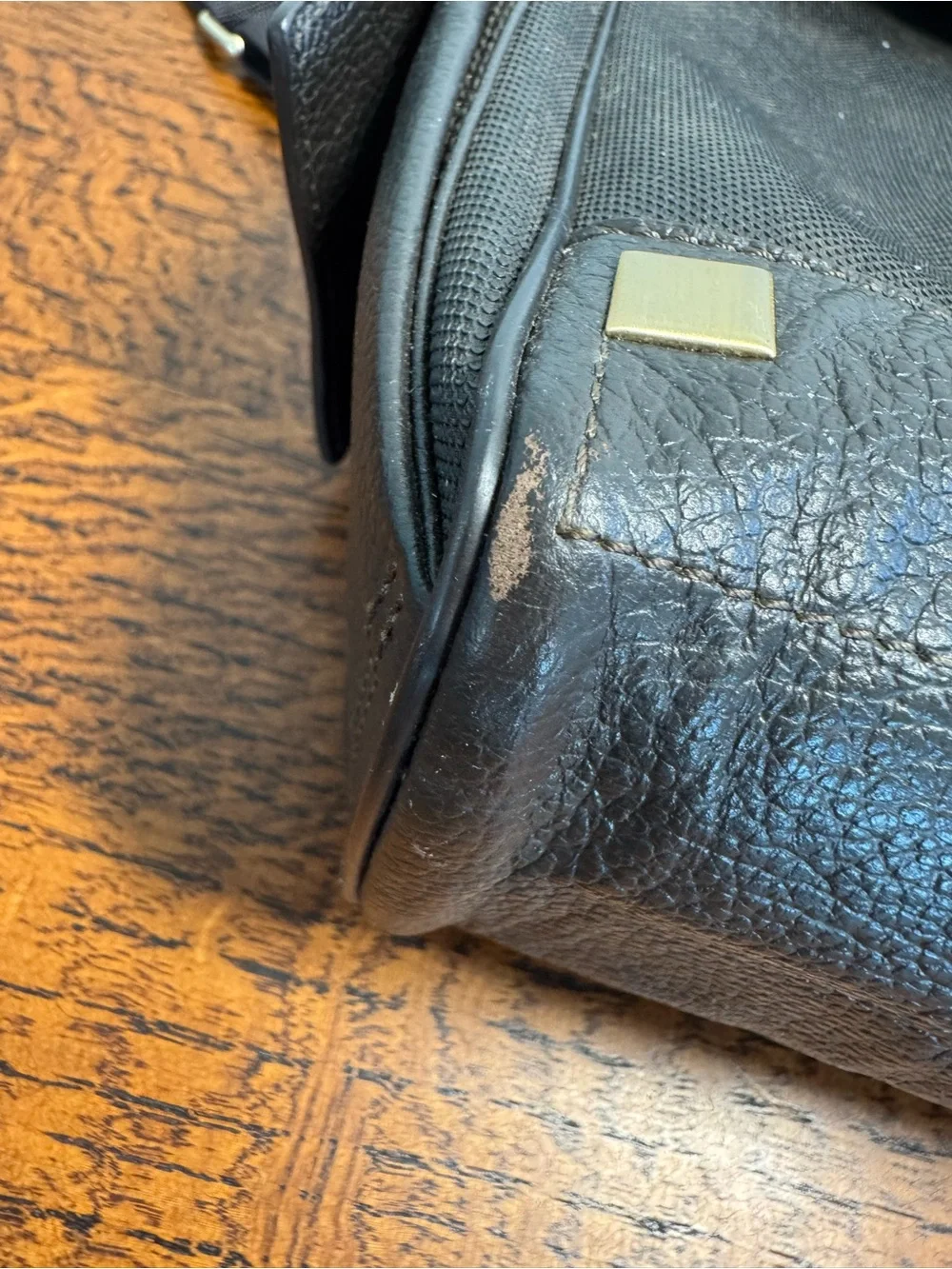 Dunhill Canvas and Leather Messenger Bag